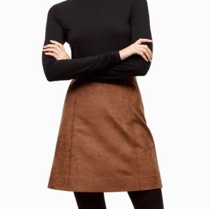 Aritzia Babaton Hopper Suede Skirt